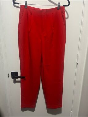 a new day Red High-Waist Tailored Women's Trousers